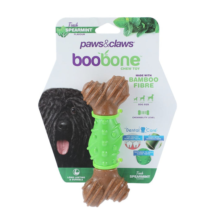 Paws & Claws BOOBONE TPR DENTAL BONE SPEARMINT 15CM
