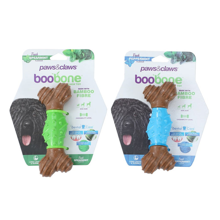 Paws & Claws BOOBONE TPR DENTAL BONE SPEARMINT 15CM