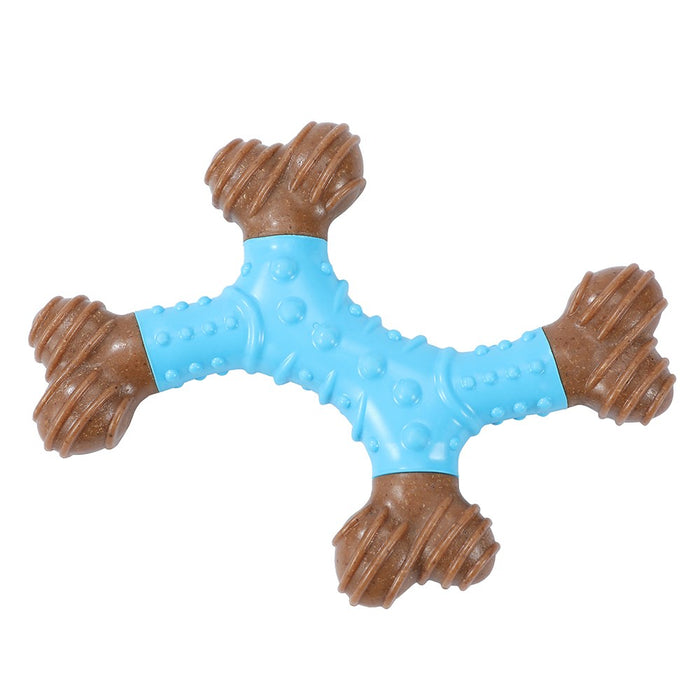 Paws & Claws BOOBONE TPR DENTAL 4-WAY BONE PEPPERMINT 16.5CM