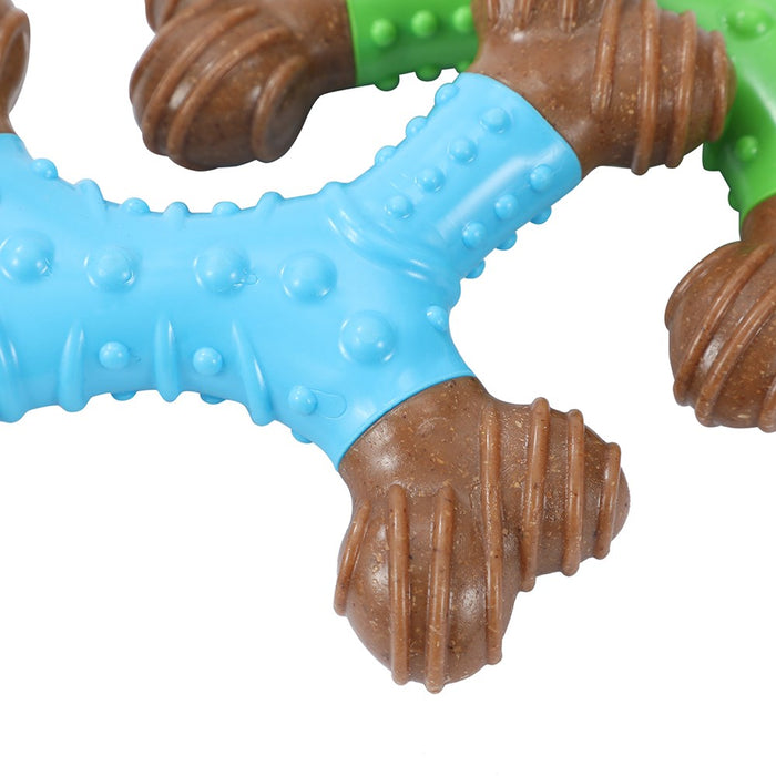 Paws & Claws BOOBONE TPR DENTAL 4-WAY BONE PEPPERMINT 16.5CM