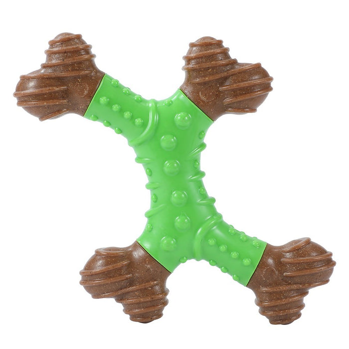 Paws & Claws BOOBONE TPR DENTAL 4-WAY BONE SPEARMINT 16.5CM