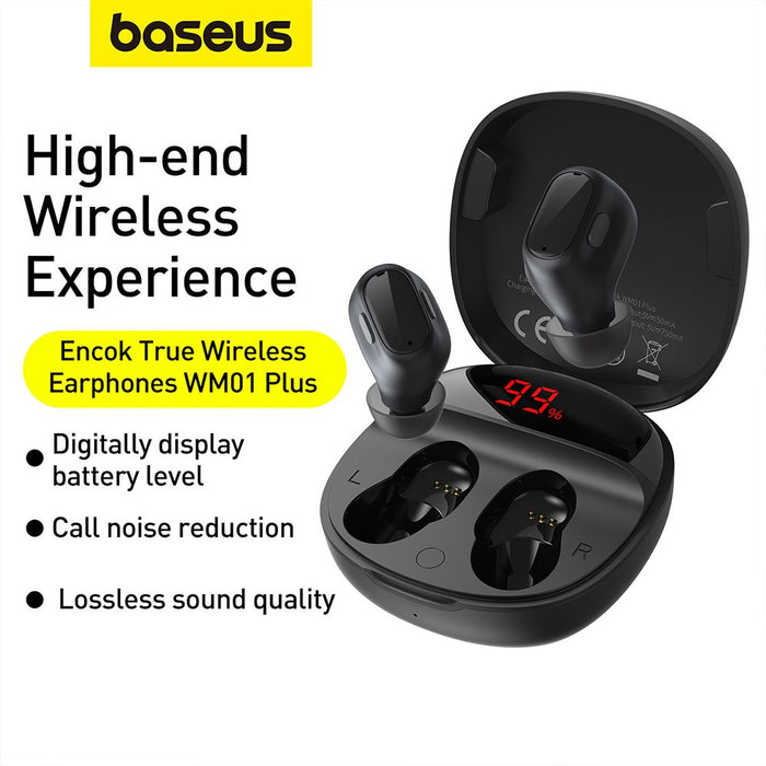 Baseus Encok True Wireless Earphones WM01 Plus (Upgrade to Bluetooth 5.3)