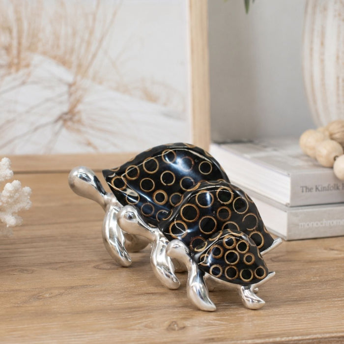2 set Standing Turtle Figurines - S ¨C 10cm wide x 7cm tall x 5.5cm thick