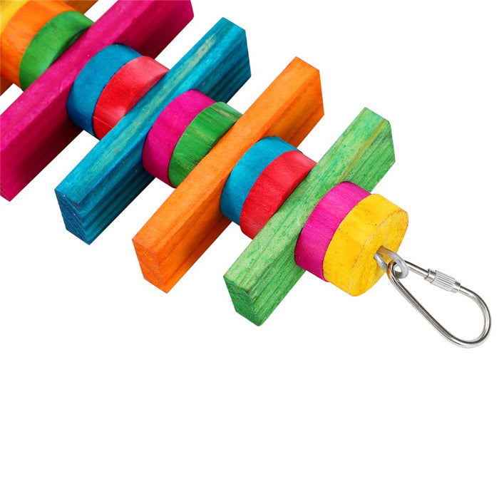 Paws & Claws PARROT WOOD SPINNING TOY LGE W/ BELL 39X10CM