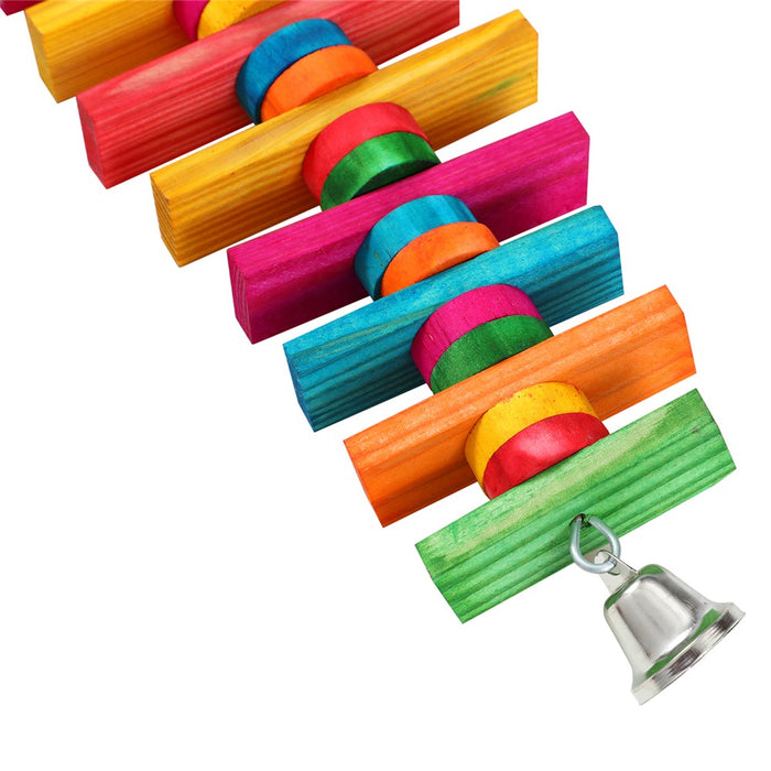 Paws & Claws PARROT WOOD SPINNING TOY LGE W/ BELL 39X10CM