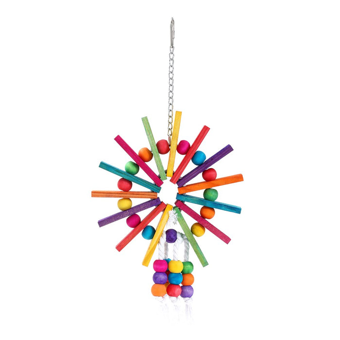 Paws & Claws PARROT LARGE FERRIS WHEEL WOODEN TOY 29X19CM