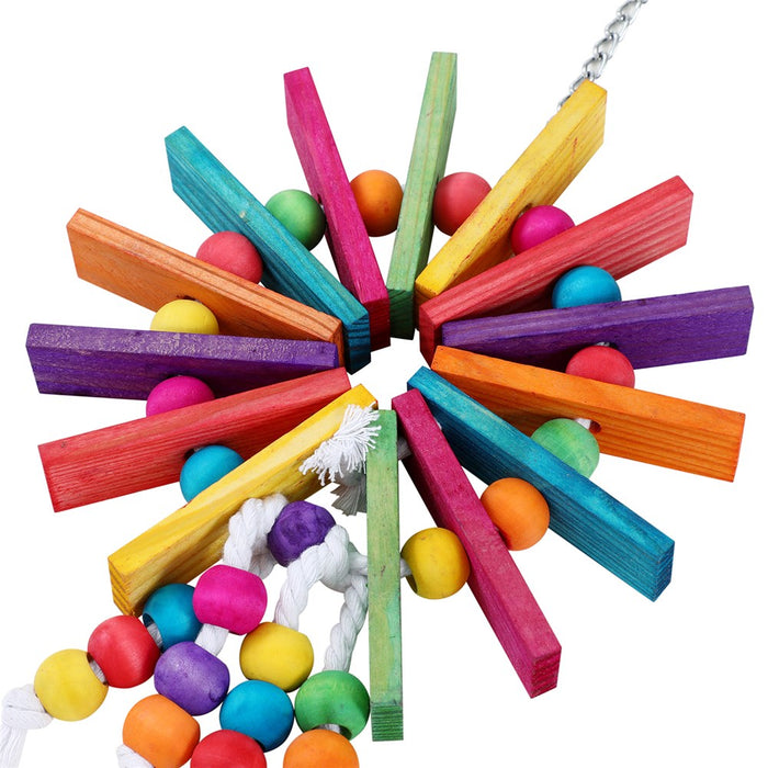 Paws & Claws PARROT LARGE FERRIS WHEEL WOODEN TOY 29X19CM
