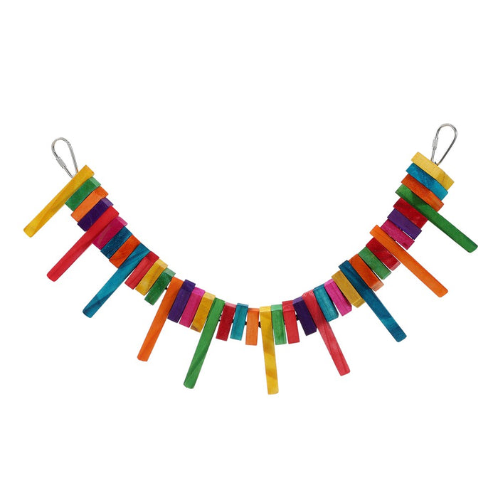 Paws & Claws PARROT FLEXIBLE SWING WOODEN TOY 39X5CM