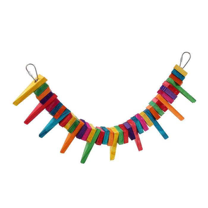 Paws & Claws PARROT FLEXIBLE SWING WOODEN TOY 39X5CM