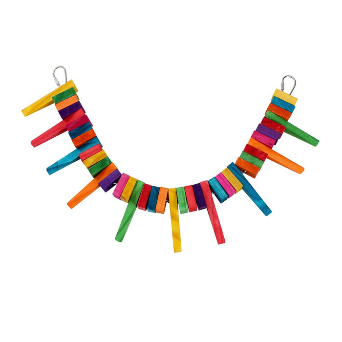Paws & Claws PARROT FLEXIBLE SWING WOODEN TOY 39X5CM