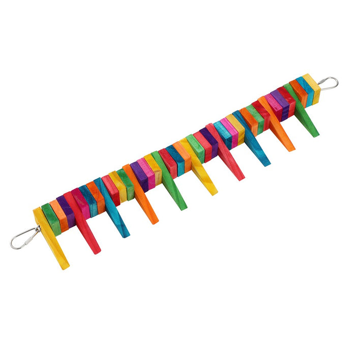Paws & Claws PARROT FLEXIBLE SWING WOODEN TOY 39X5CM