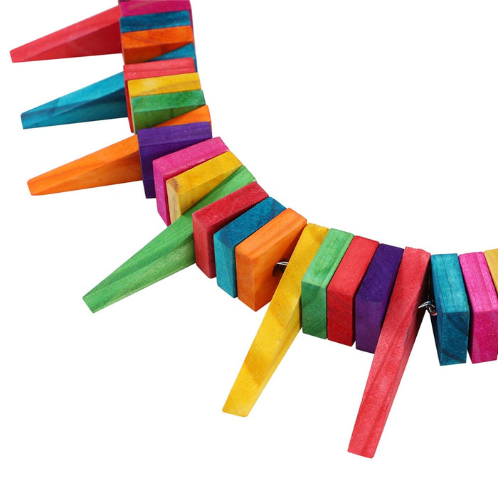 Paws & Claws PARROT FLEXIBLE SWING WOODEN TOY 39X5CM