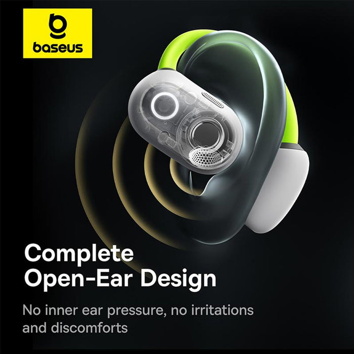 Baseus Eli Sport 1 Open-Ear TWS Earbudsn open-ear design, providing a natural and airy sound experience