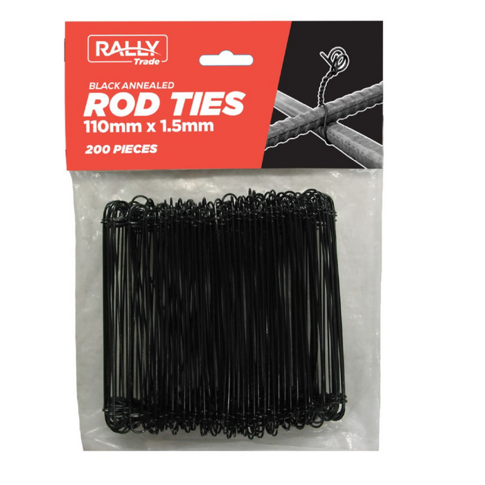 Black Annealed Bag Ties Rod Ties Loop Ties for Rebar Tying Sack Ties (bag or bundle, 110mm/125mm/150mm)