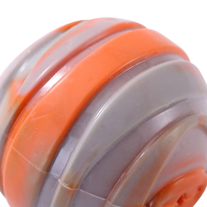 Paws & Claws DENTAL DUO TPR BALL + BATON 2PK ORANGE/GREY 13X5X5CM / 8X8CM