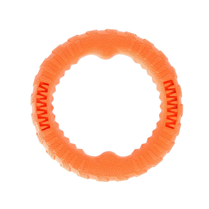 Paws & Claws FETCH N' PLAY TUGGER RING LGE 24X4CM ORANGE