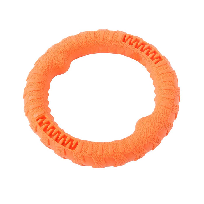 Paws & Claws FETCH N' PLAY TUGGER RING LGE 24X4CM ORANGE