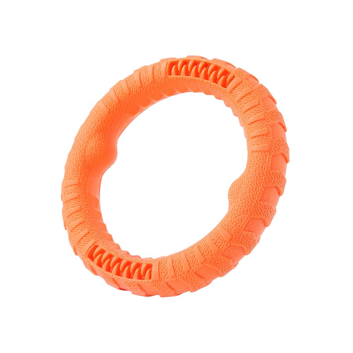 Paws & Claws FETCH N' PLAY TUGGER RING LGE 24X4CM ORANGE