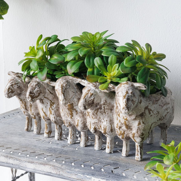 2 set Rustic Sheep Planter