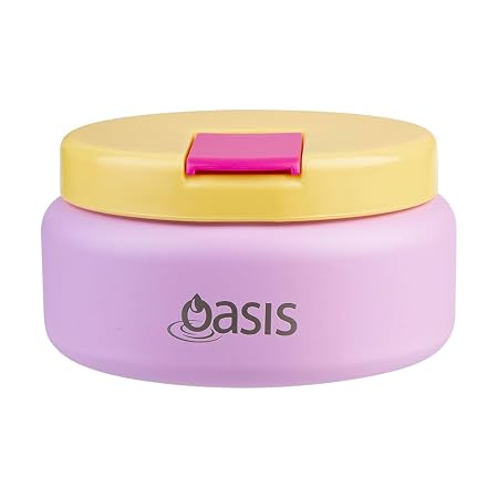 S/S D/WALL INS. FOOD FLASK W/QUICK RELEASE LID 230ML BUBBLEGUM PINK