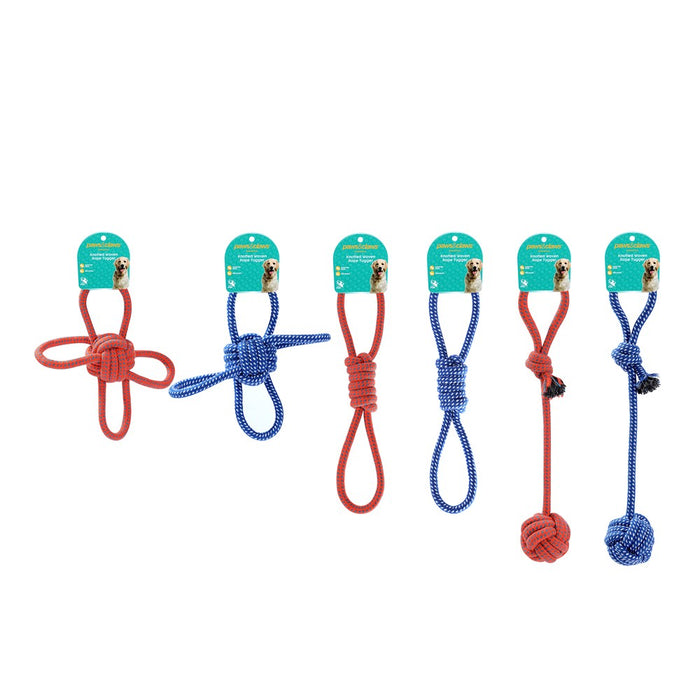 Paws & Claws KNOTTED WOVEN ROPE TUGGERS 31 / 41 / 48CM 176G