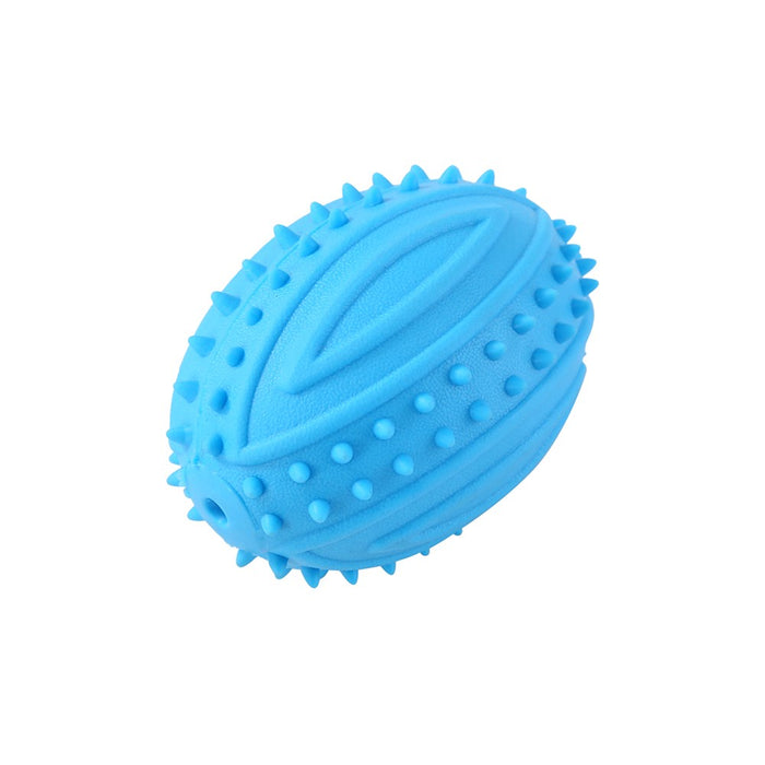 Paws & Claws TPR SPIKEY FOOTBALL 9.5CM  COLS
