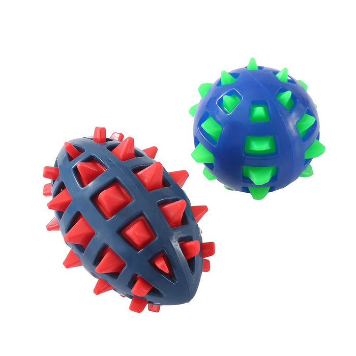 Paws & Claws TPR SPIKEY FOOTBALL 13X7.5X7.5CM