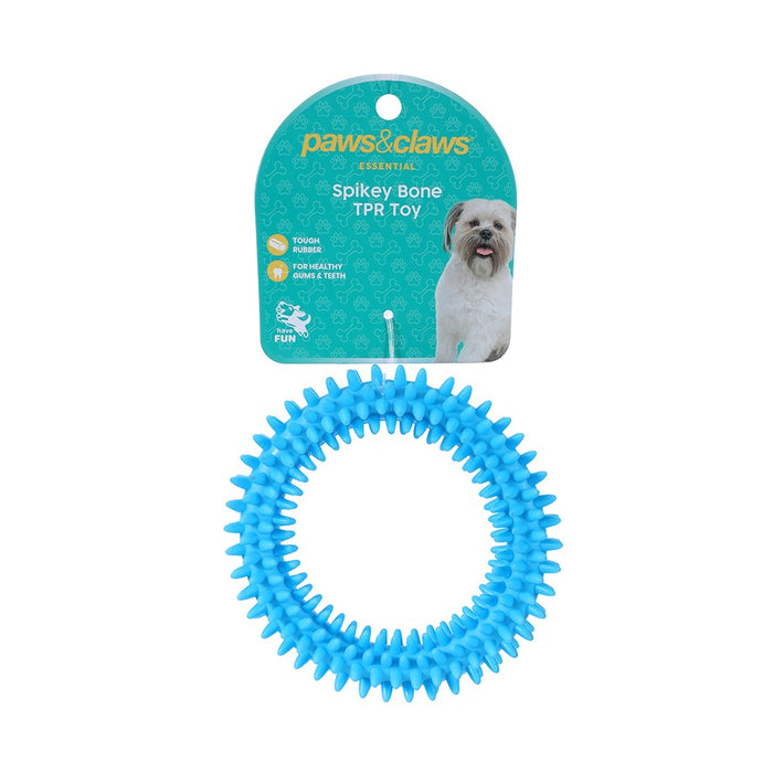 Paws & Claws TPR SPIKEY RING 11CM  COLS