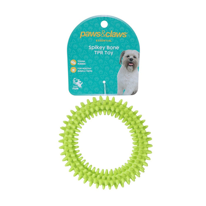 Paws & Claws TPR SPIKEY RING 11CM  COLS