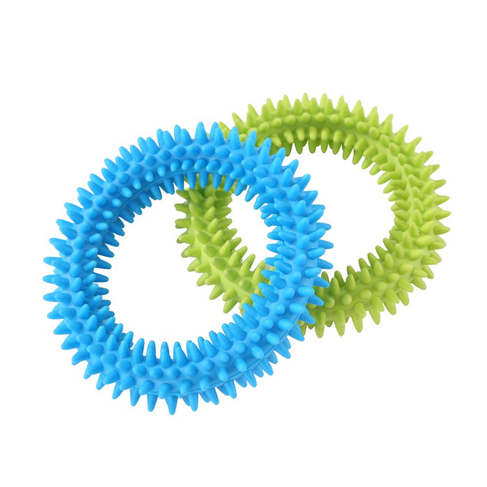 Paws & Claws TPR SPIKEY RING 11CM  COLS