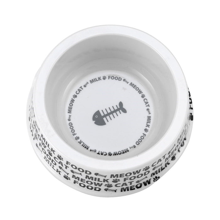 Paws & Claws PRINTED MELAMINE CAT BOWL 14.5X5.5CM 200ML