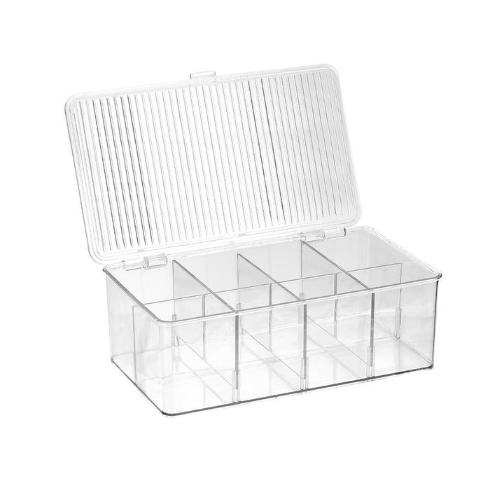 Boxsweden Crystal Hinged 8 Section Container 27.5X17X9.5Cm