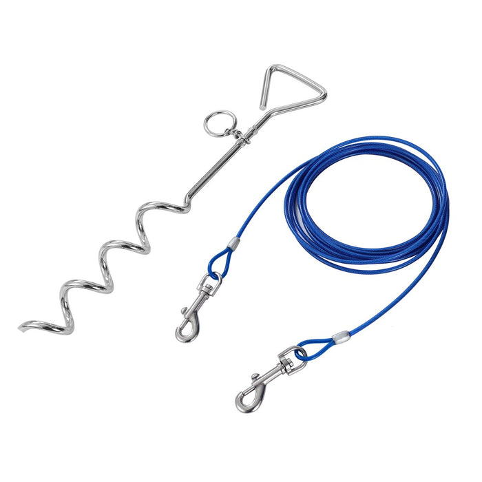 Paws & Claws TIE OUT CABLE WITH STAKE COMBO 4MT