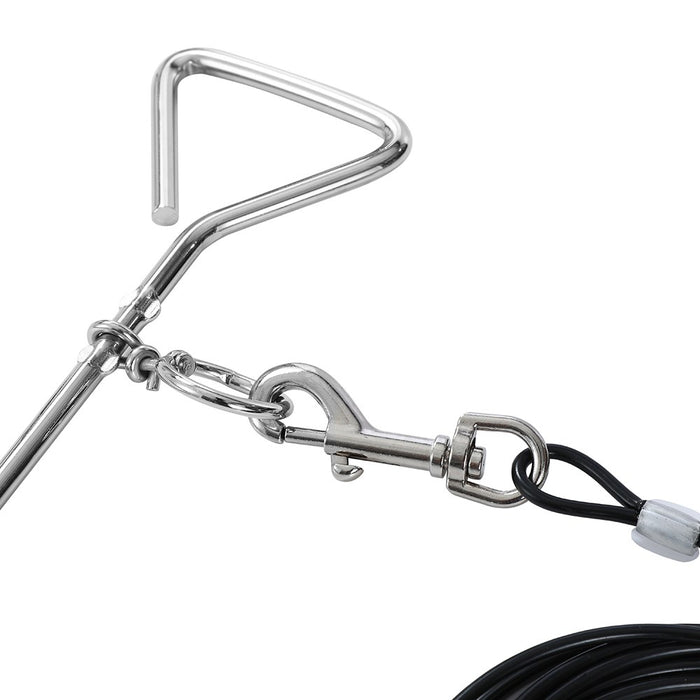 Paws & Claws TIE OUT CABLE WITH STAKE COMBO 4MT