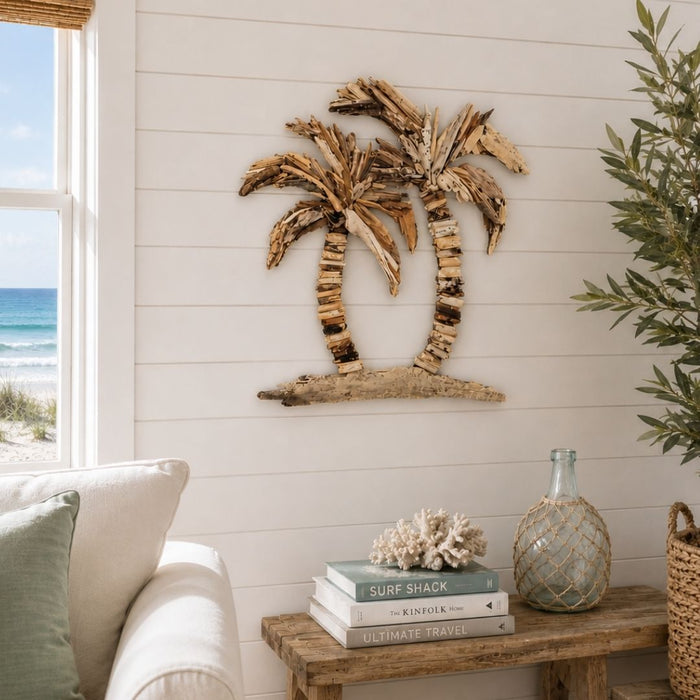 2 set Driftwood Coconut Trees Wall Art (SOLD OUT / DUE TBA)