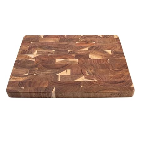 ACACIA WOOD END GRAIN CUTTING BOARD 40 X 30 X 3CM