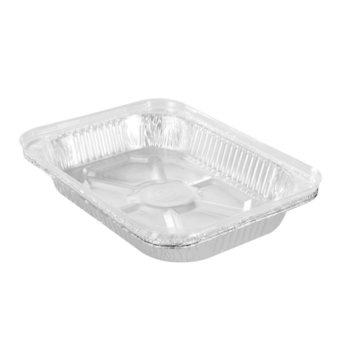Lemon & Lime FOIL TRAY LGE W/ PLASTIC LID 2PK 45X34X6.5CM