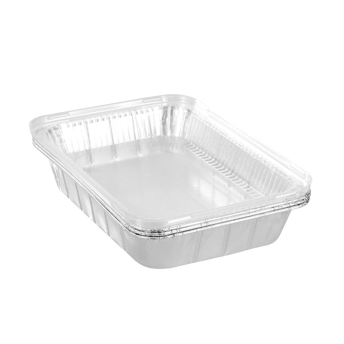 Lemon & Lime FOIL TRAY W/ PLASTIC LID 3PK 37X27X7CM