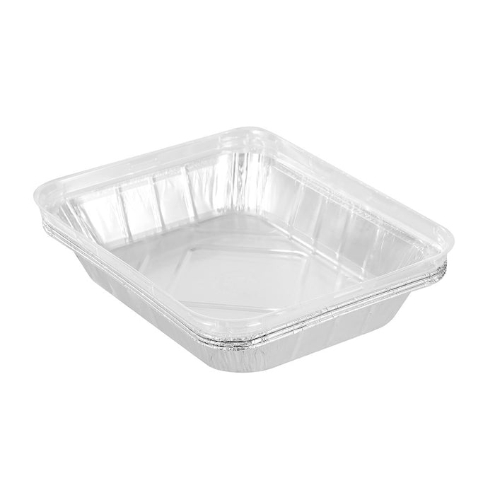 Lemon & Lime FOIL TRAY W/ PLASTIC LID 3PK 31.5X25.5X5.5CM