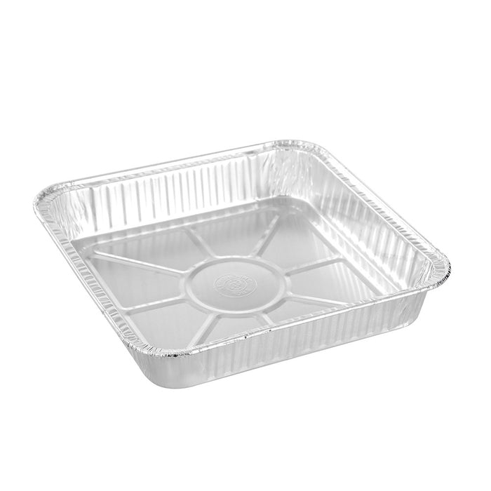 Lemon & Lime FOIL TRAY W/ PLASTIC LID 4PK 22X22X4CM
