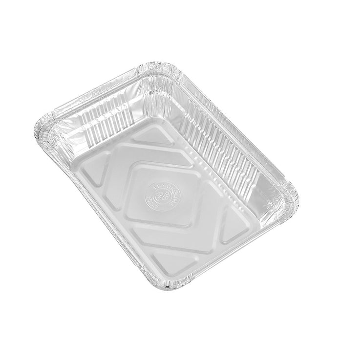 Lemon & Lime FOIL TRAY W/ PLASTIC LID 8PK 22X15.5X5CM