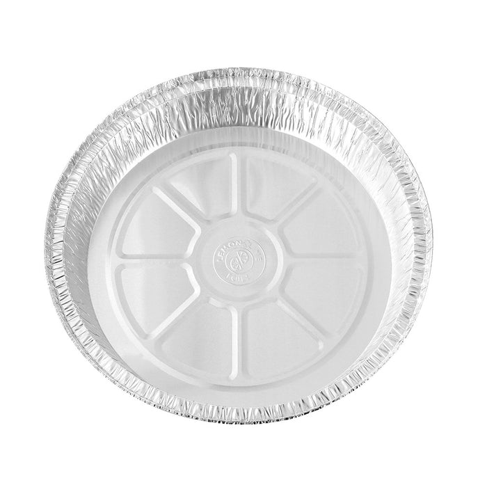 Lemon & Lime FOIL TRAY ROUND W/ PLASTIC LID 8PK 23X23X4.5CM