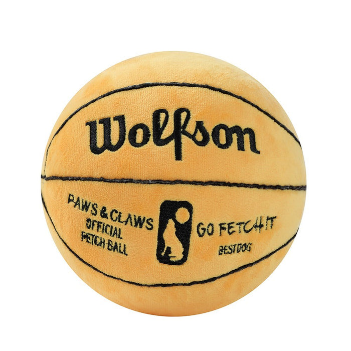 Paws & Claws WOLFSON BASKETBALL PLUSH TOY 15CM