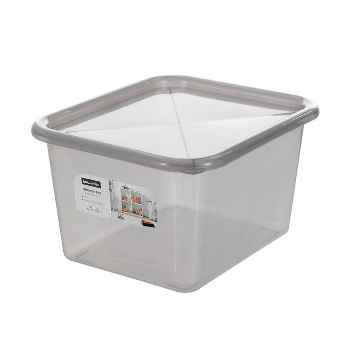 Boxsweden Clear Storage Box 15L 35.5X29.5X21Cm
