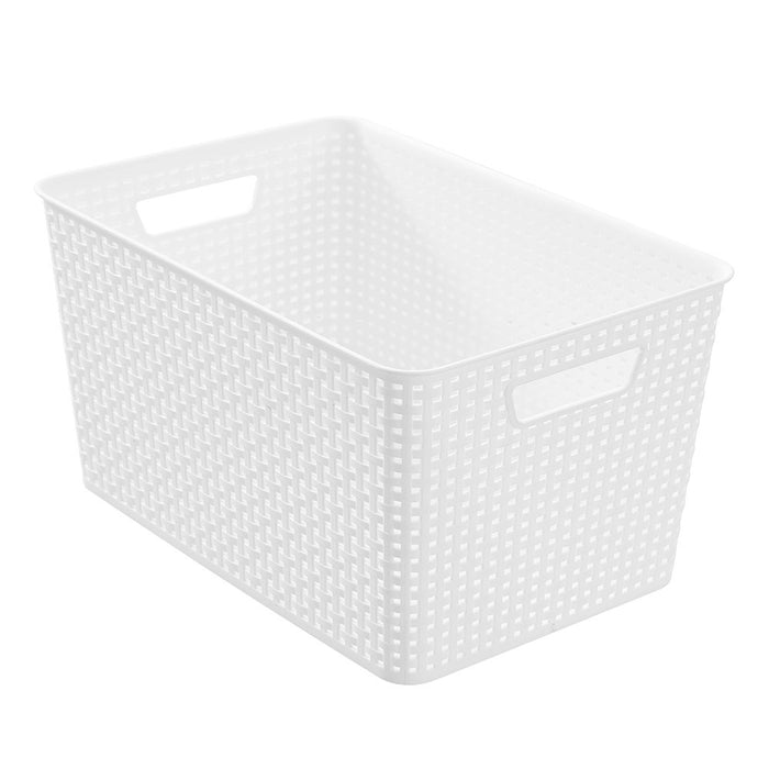 Boxsweden Woven Storage Basket 22L 41.5X28.5X22Cm