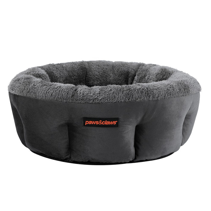 Paws & Claws LUX SNUGGLER BED DARK GREY 48X48X20CM