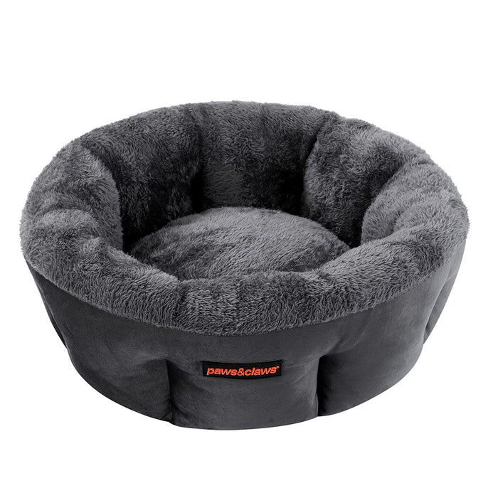 Paws & Claws LUX SNUGGLER BED DARK GREY 48X48X20CM