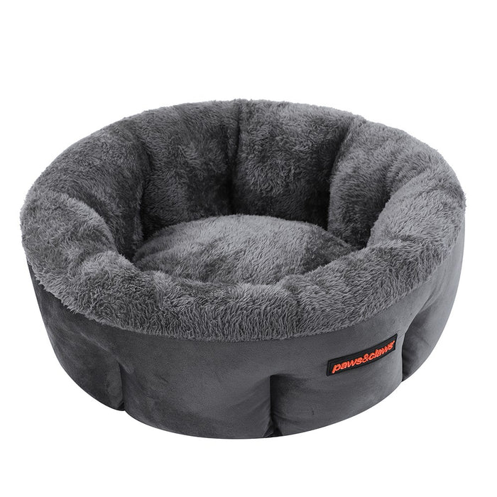 Paws & Claws LUX SNUGGLER BED DARK GREY 48X48X20CM