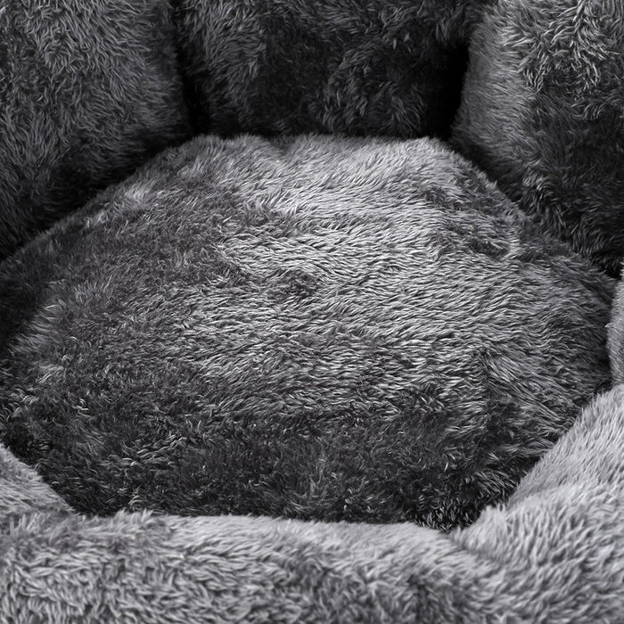 Paws & Claws LUX SNUGGLER BED DARK GREY 48X48X20CM