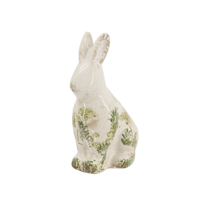 2 set Green Floral Rabbit